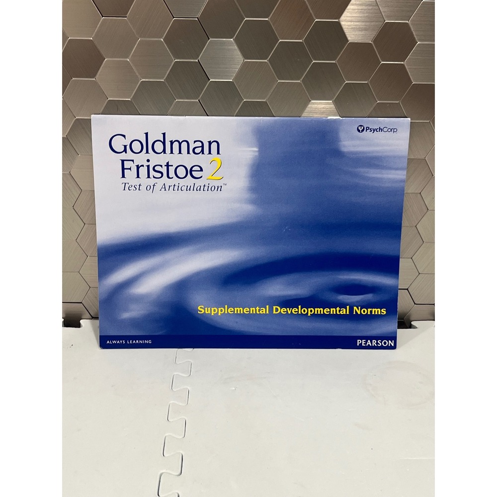 Goldman Fristoe Test of Articulation 2 GFTA-2‎ supplemental developmental norms